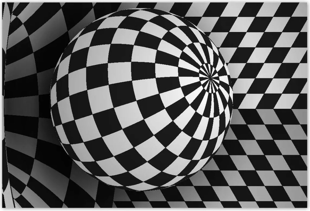 Poszterek 200x135 Absztrakt fekete-fehér