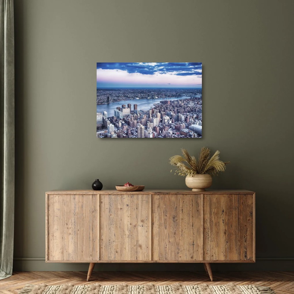 New York képe (üvegen) (70x50 cm)