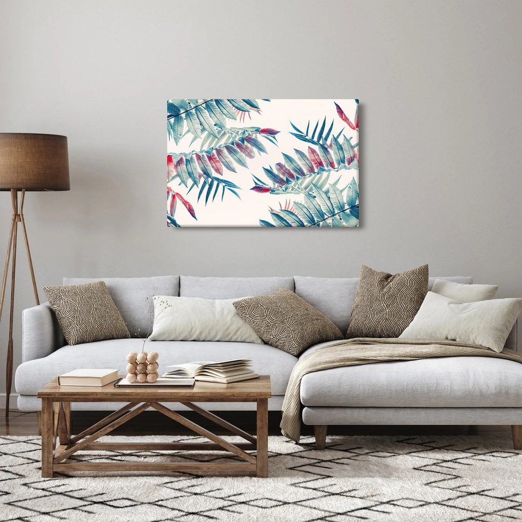 Kép - Trópusi levelek (90x60 cm)