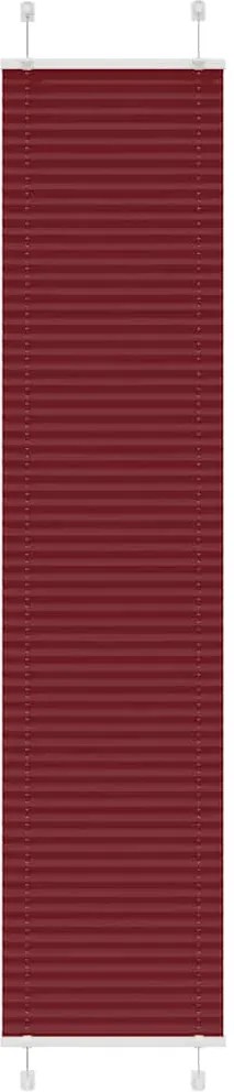 vidaXL pliszírozott redőny Bordeaux piros 45x200 cm Szövetszélesség
