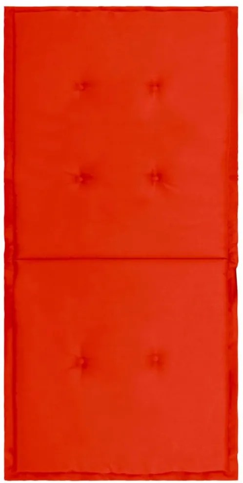 4 db piros oxford szövet háttámlás székpárna 100x50x3 cm