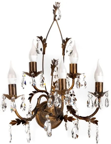 ONLI - Fali lámpa TERESA 5xE14/6W/230V bronz