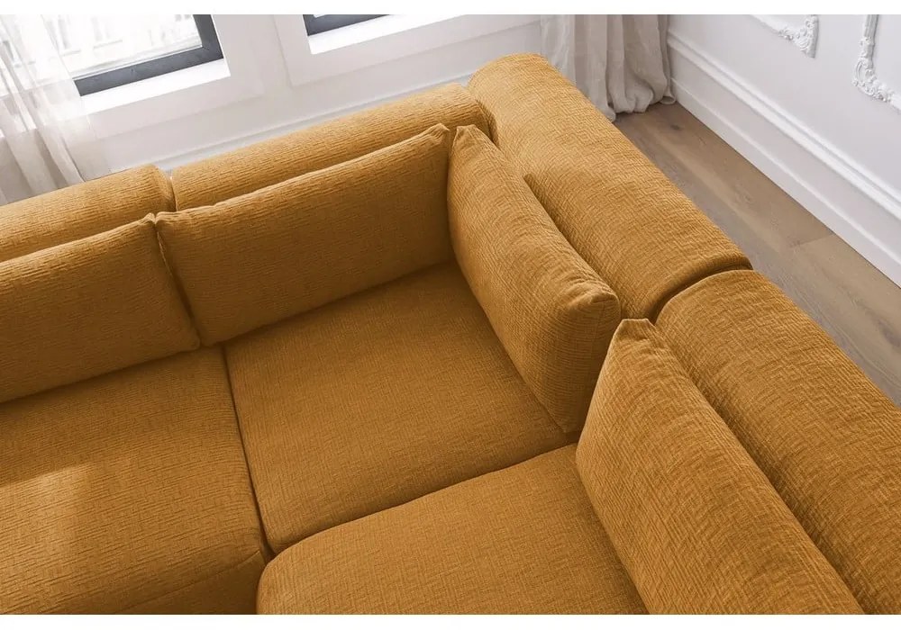 Mustársárga sarokkanapé (variálható) Jeanne – Bobochic Paris