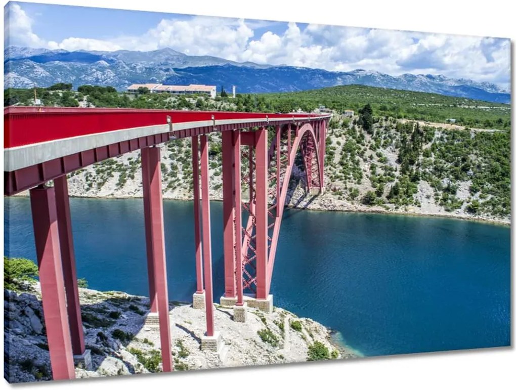 Vászonkép 90x60 Horvátország Maslenica híd