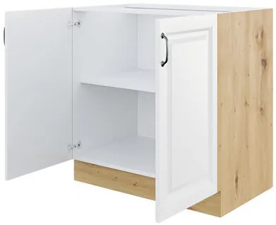 Alsó konyhaszekrény Vintageline 80 D 2F BB (fehér) . 1103347