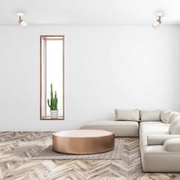 spotlámpa JOKER WHITE WOOD 1xGU10/8W/230V