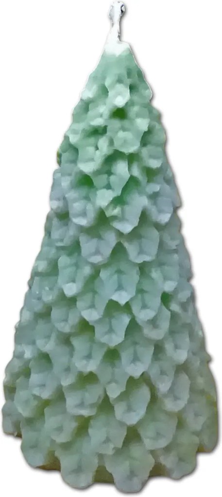 Kézzel készített illatos szójagyertya karácsonyfa, karácsony