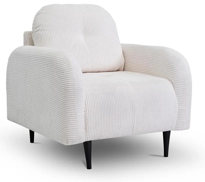 Kárpitozott CLOUDY fotel krémszínű