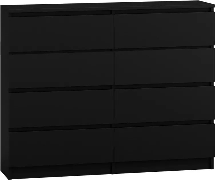 M8 120 komód, fekete