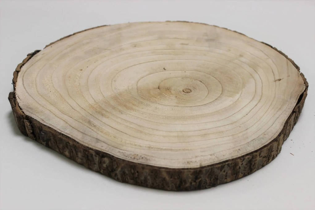 Dekor fa korong kéreggel 40cm