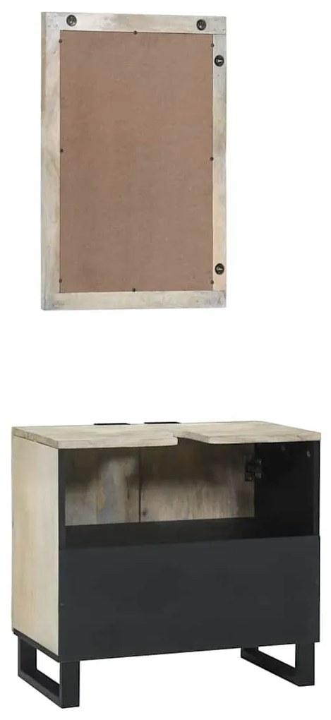 Fürdőszoba bútor szett polcokkal 2 pcs Fehér 62 x 33 x 58 cm