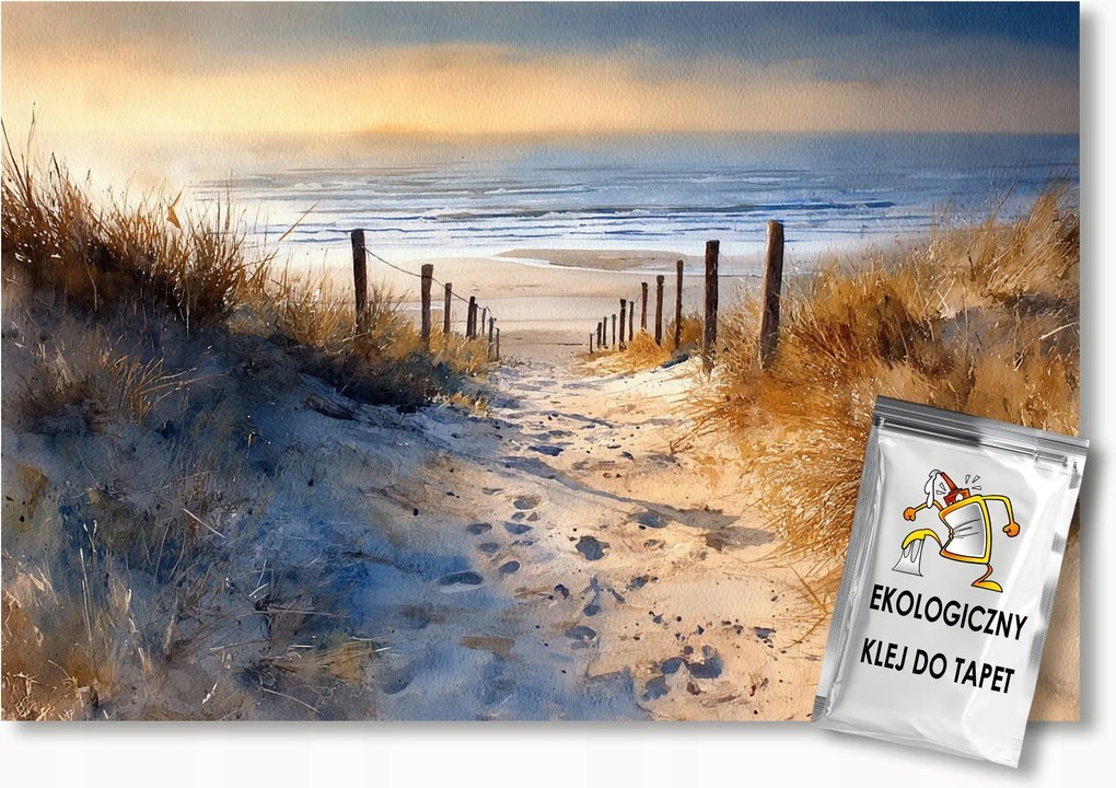 Fotótapéta Flizelina Tájkép Tenger Tengerpart Dűnék Ösvény Nap 300x210 ragasztó