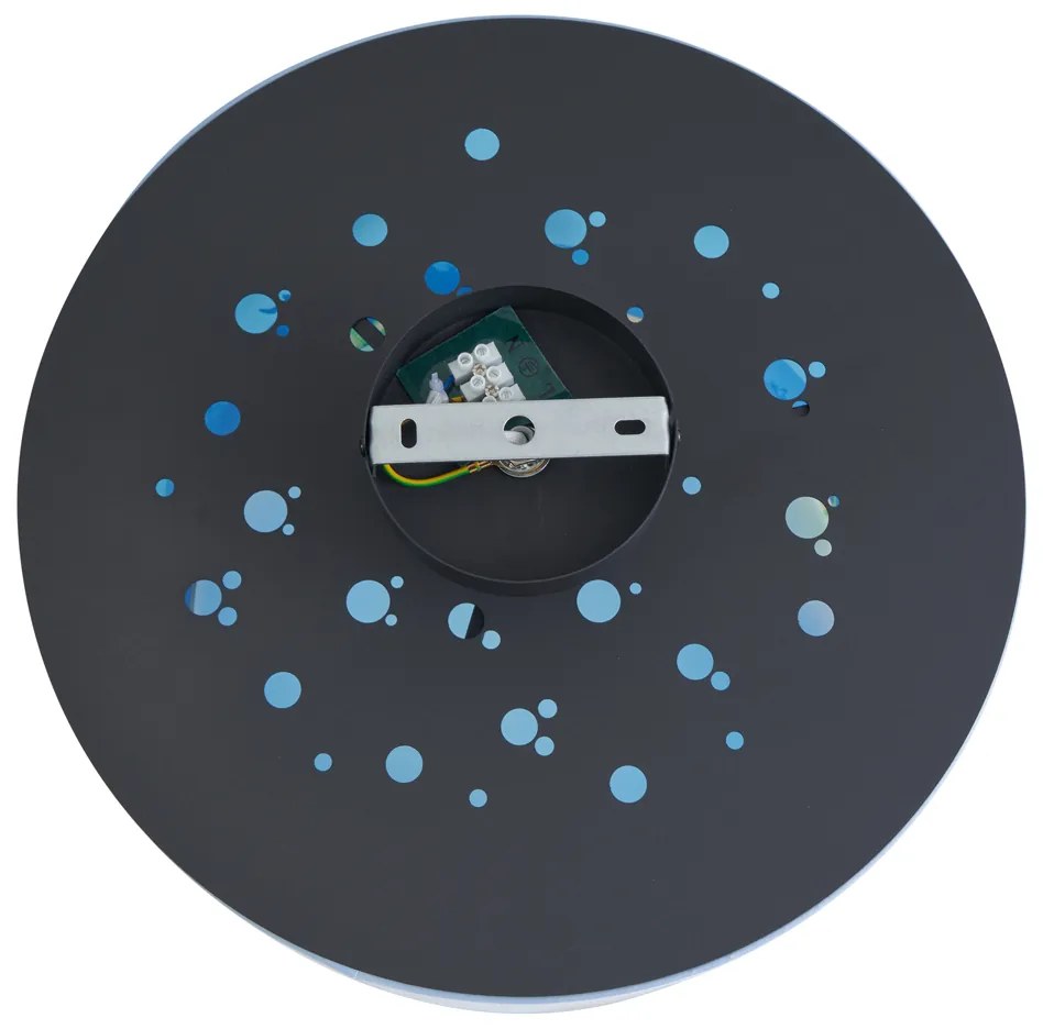 Gyerekszoba mennyezeti lámpa kék színben Bulbyval - Harrie meets Bulby