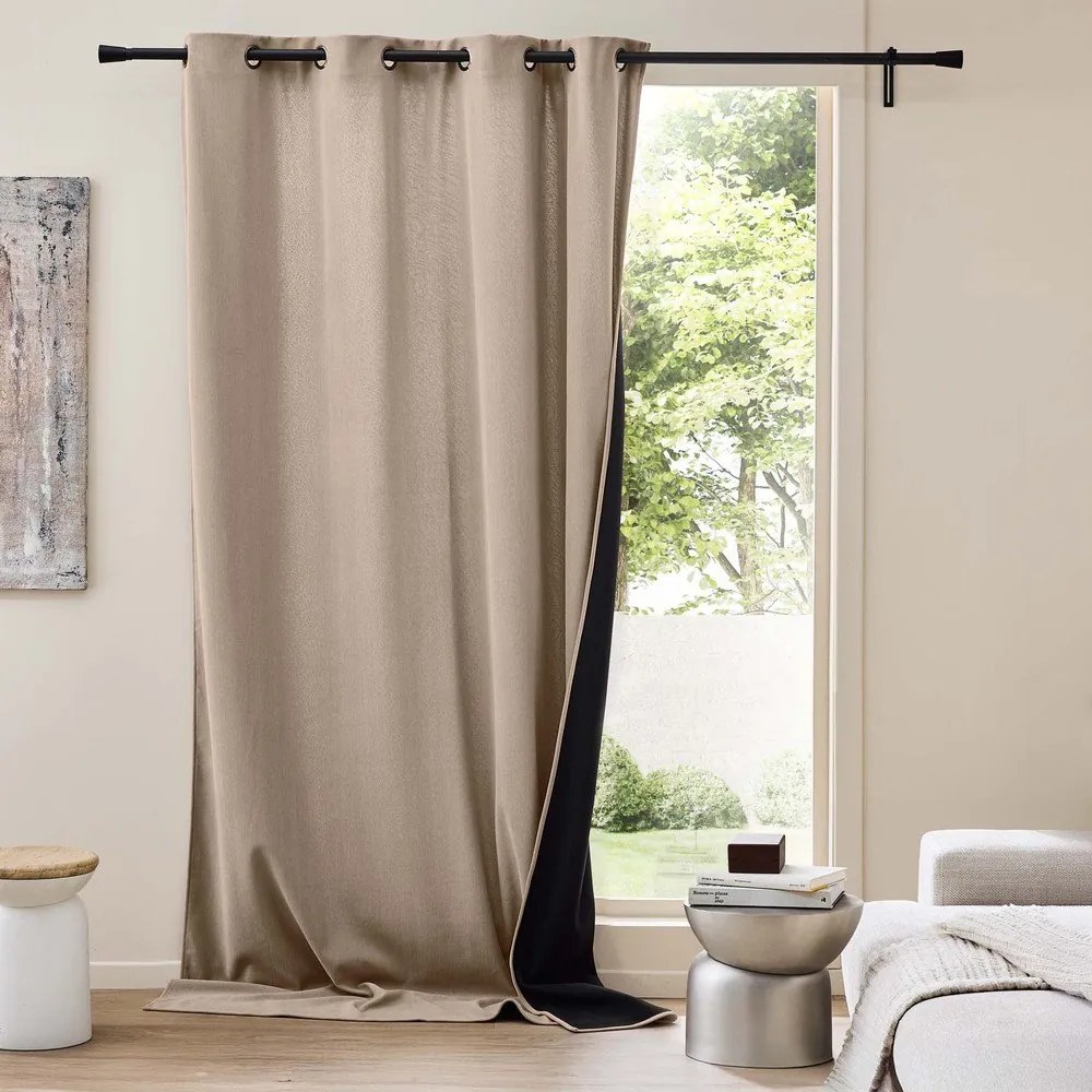 Barna kordbársony termo függöny 140x260 cm Madison – douceur d'intérieur