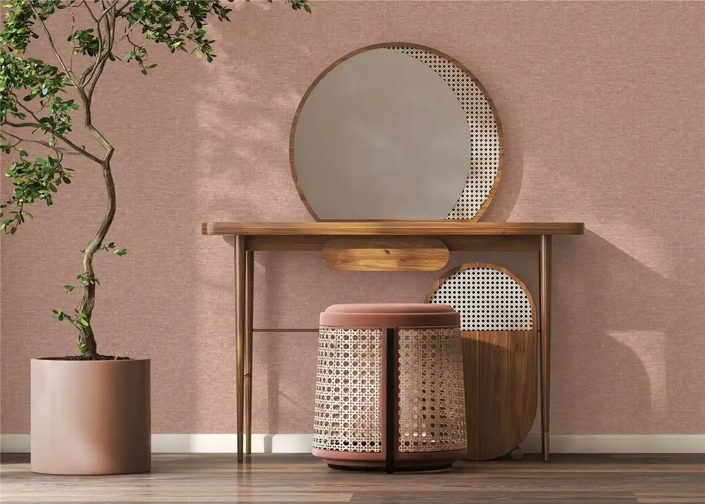 Esselle Home A La Mode Artisan Weave mályva-rózsaszín egyszínű szövet hatású vlies tapéta – 100010EH