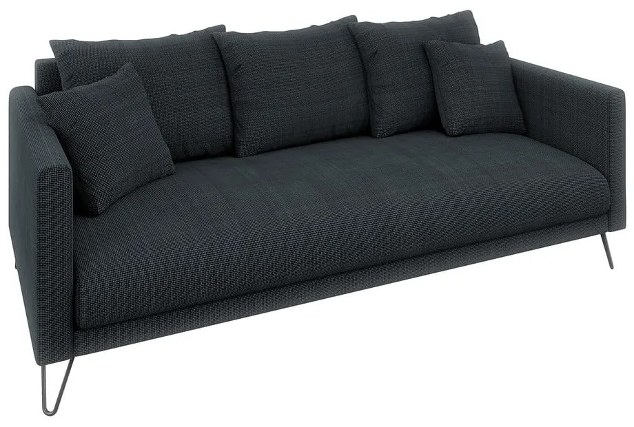 Sötétszürke zsenília kanapé 200 cm Freya – Ropez