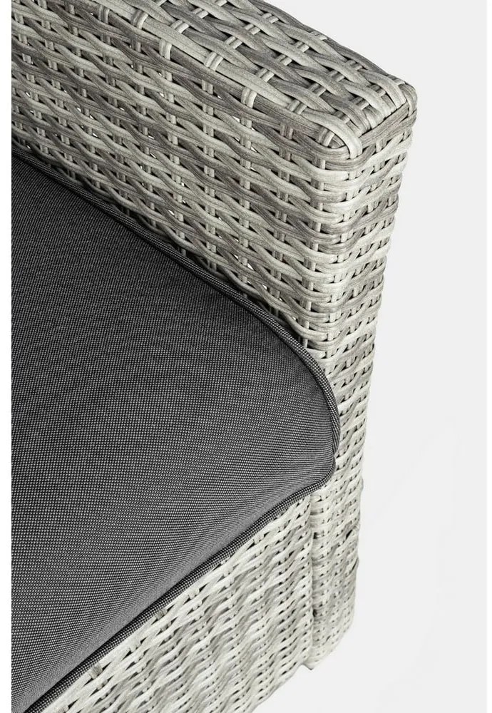 Szürke műrattan hatszemélyes kerti lounge szett Ariel – Bizzotto