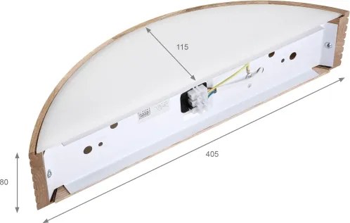 Brilagi - LED fali lámpa CARVALHO MODERN 1xE27/60W/230V tölgy