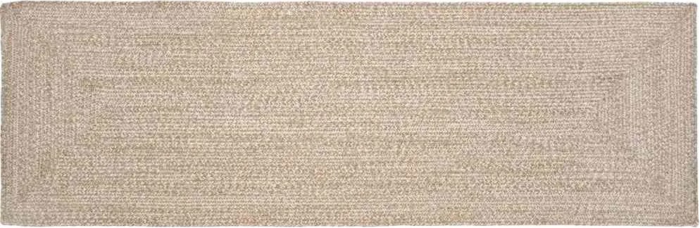 vidaXL Területszőnyegek Természetes és Fehér 60 x 250 cm Juta