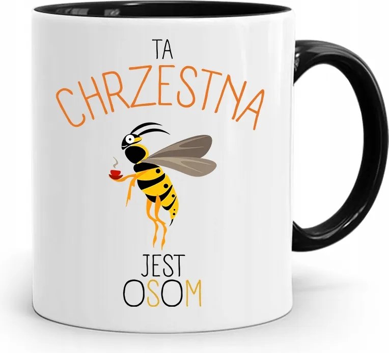 Keresztelői Bögre Fekete Ajándék fényképes nyomattal