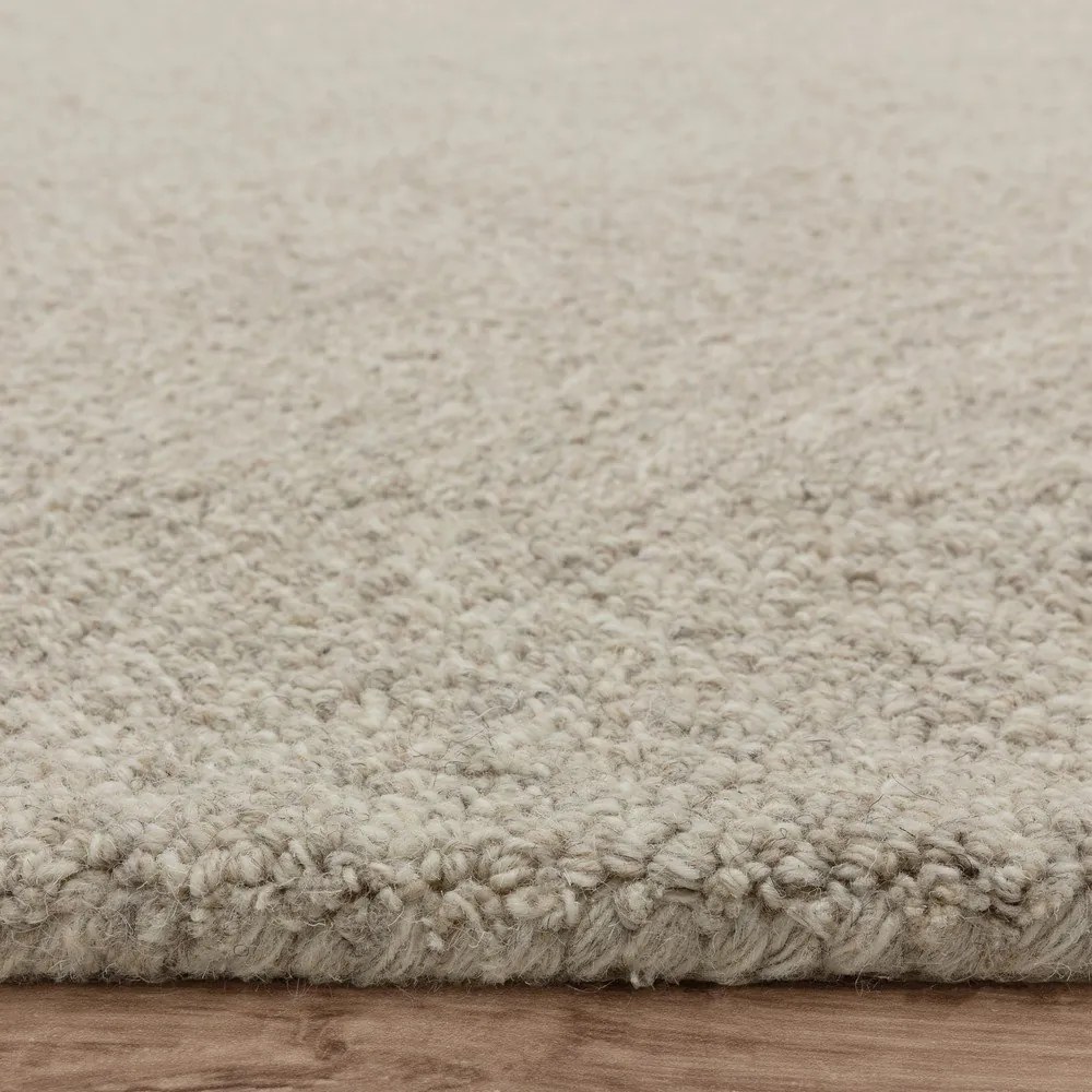 Krémszínű kézi szövésű gyapjúkeverék szőnyeg 160x230 cm Theodore Chevron – Asiatic Carpets