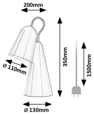 Rabalux 74224 - LED Asztali lámpa RABAL 1xE14/4W/230V rózsaszín