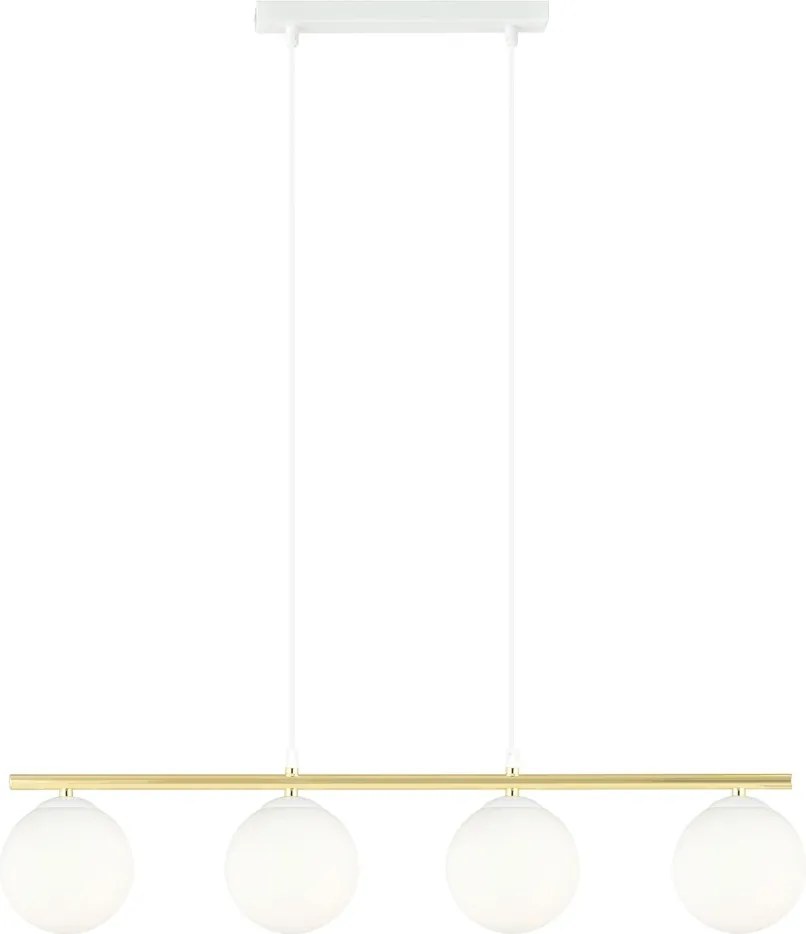Emibig modern függeszték allora fehér arany emi1255/4