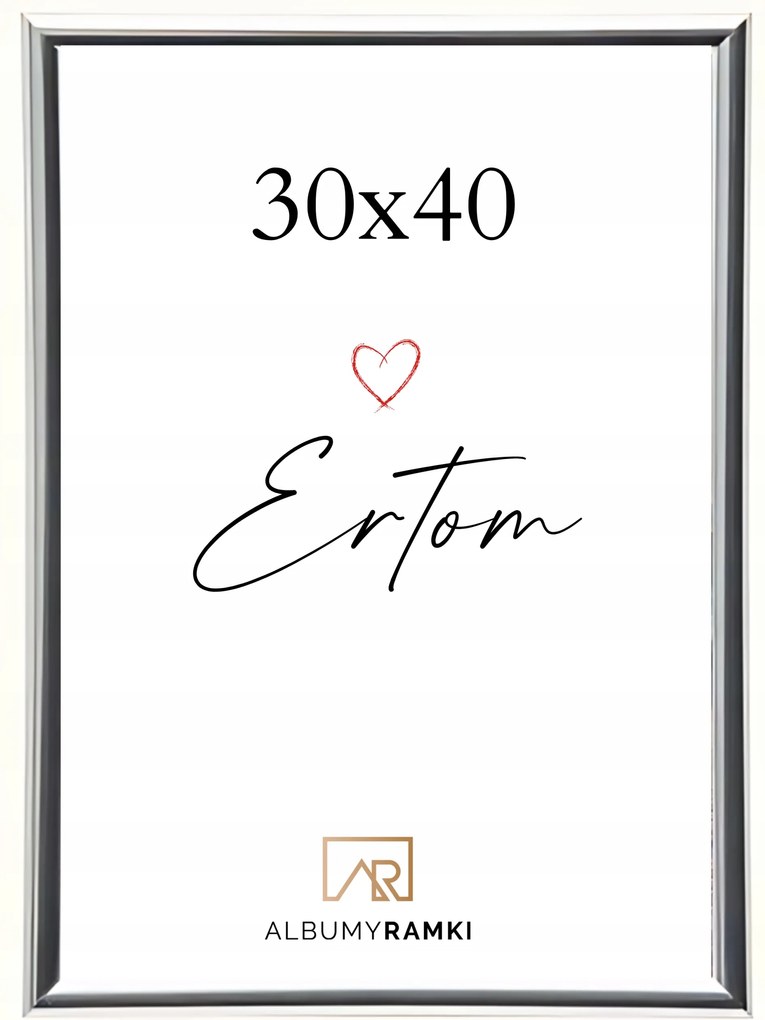 Képkeret 30x40 poszter oklevél tanúsítvány ezüst univerzális