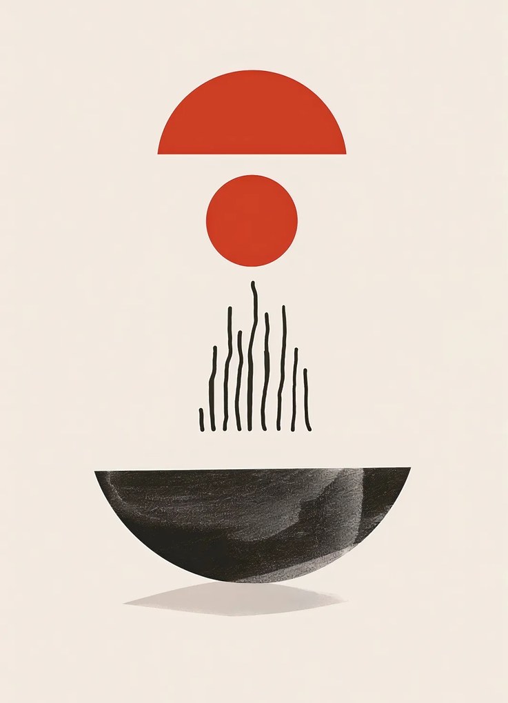 Poszter 13x18cm Félkör alakú forma