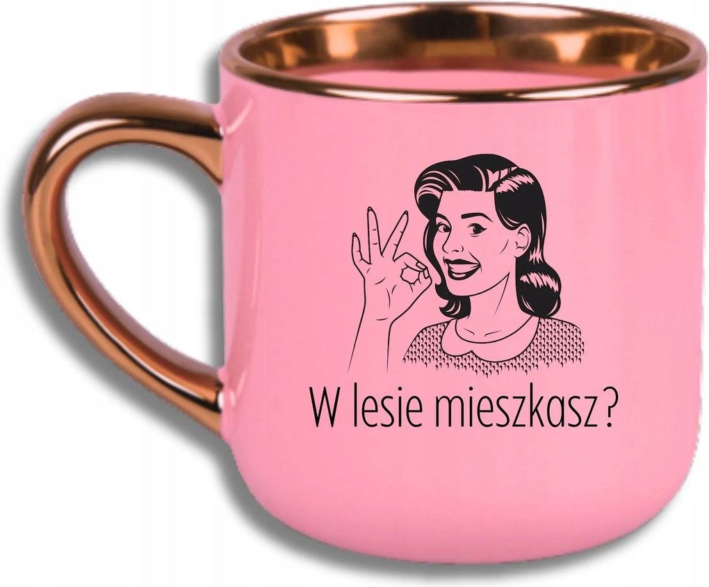 Bögre Rózsaszín Elegáns Nagy Az Erdőben Élsz?