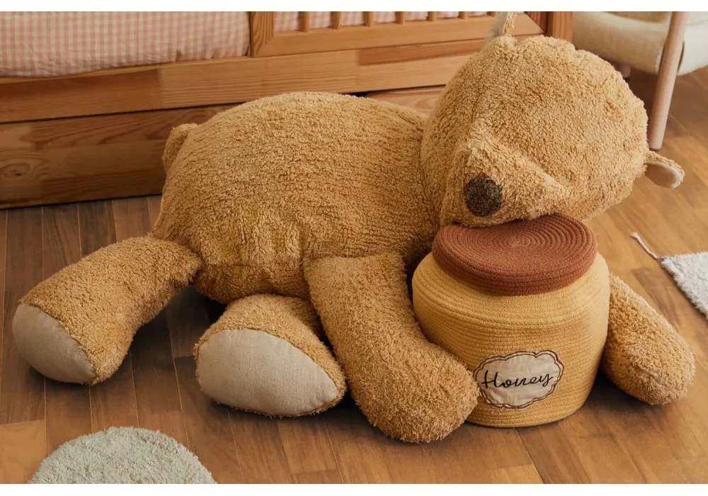 Barna gyerek babzsákfotel Sleepy Bear – Lorena Canals