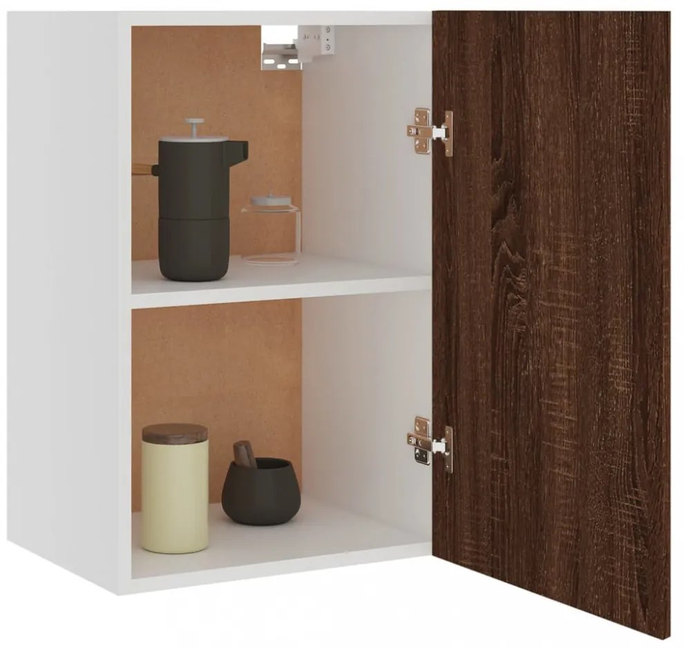 “Lyon” barna tölgyszínű szerelt fa függőszekrény