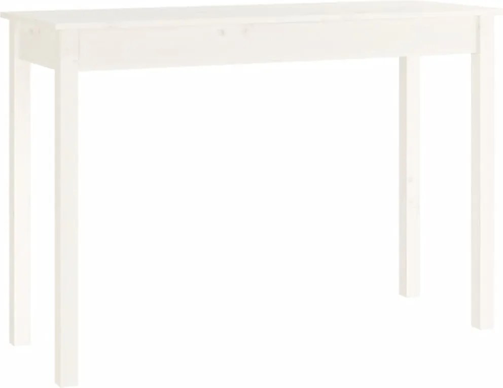 vidaXL fehér tömör fenyőfa tálalóasztal 110 x 40 x 75 cm