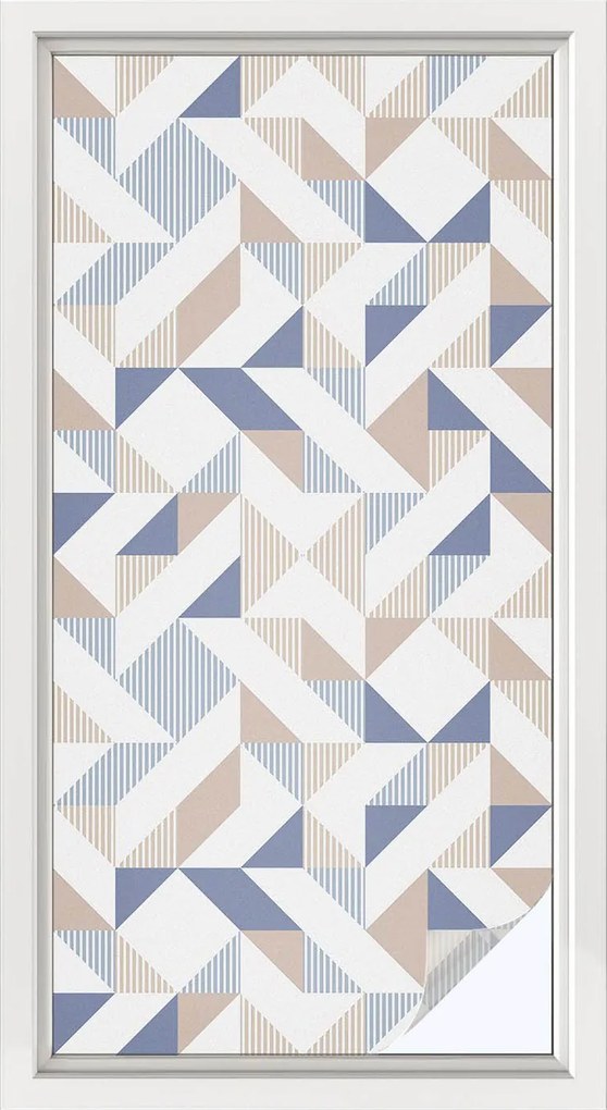 Öntapadós ablakfólia adatvédelem Geometrikus minták 50x100