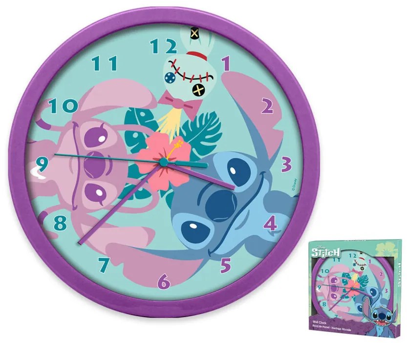 Disney Lilo és Stitch, A csillagkutya Island falióra 25 cm