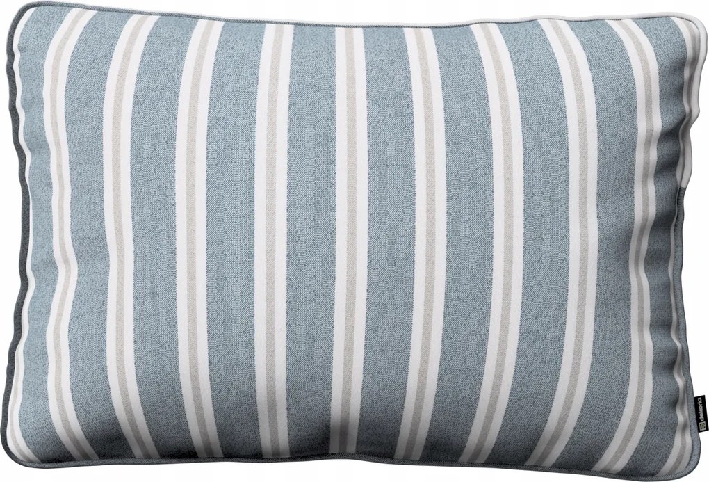 Párnahuzat 60x40 kék-bézs csíkos