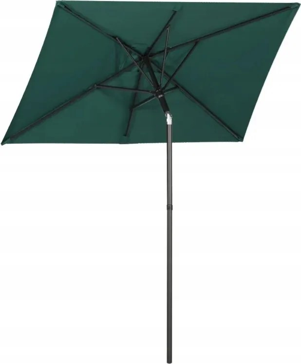 Kerti Napernyő Erkély Terasz Sekey Téglalap 130 X 180 Üveg Zöld