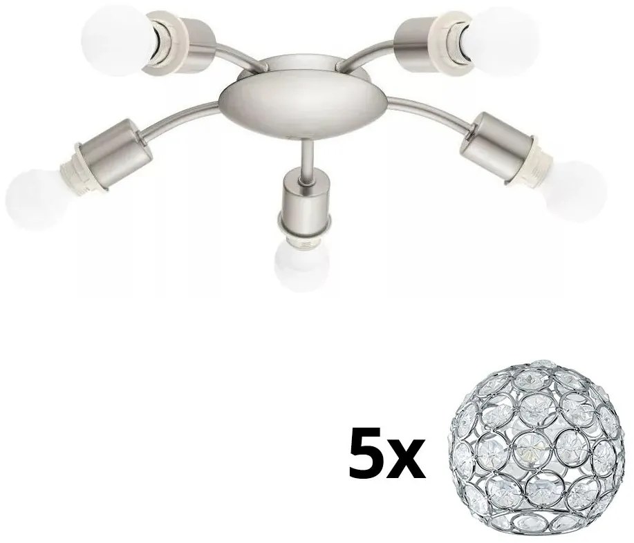 Eglo - LED mennyezeti lámpa MY CHOICE 5xE14/4W/230V króm