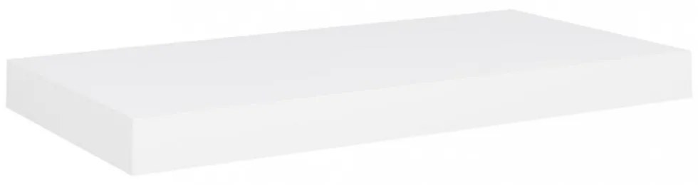 2 db fehér MDF lebegő fali polc 50 x 23 x 3,8 cm
