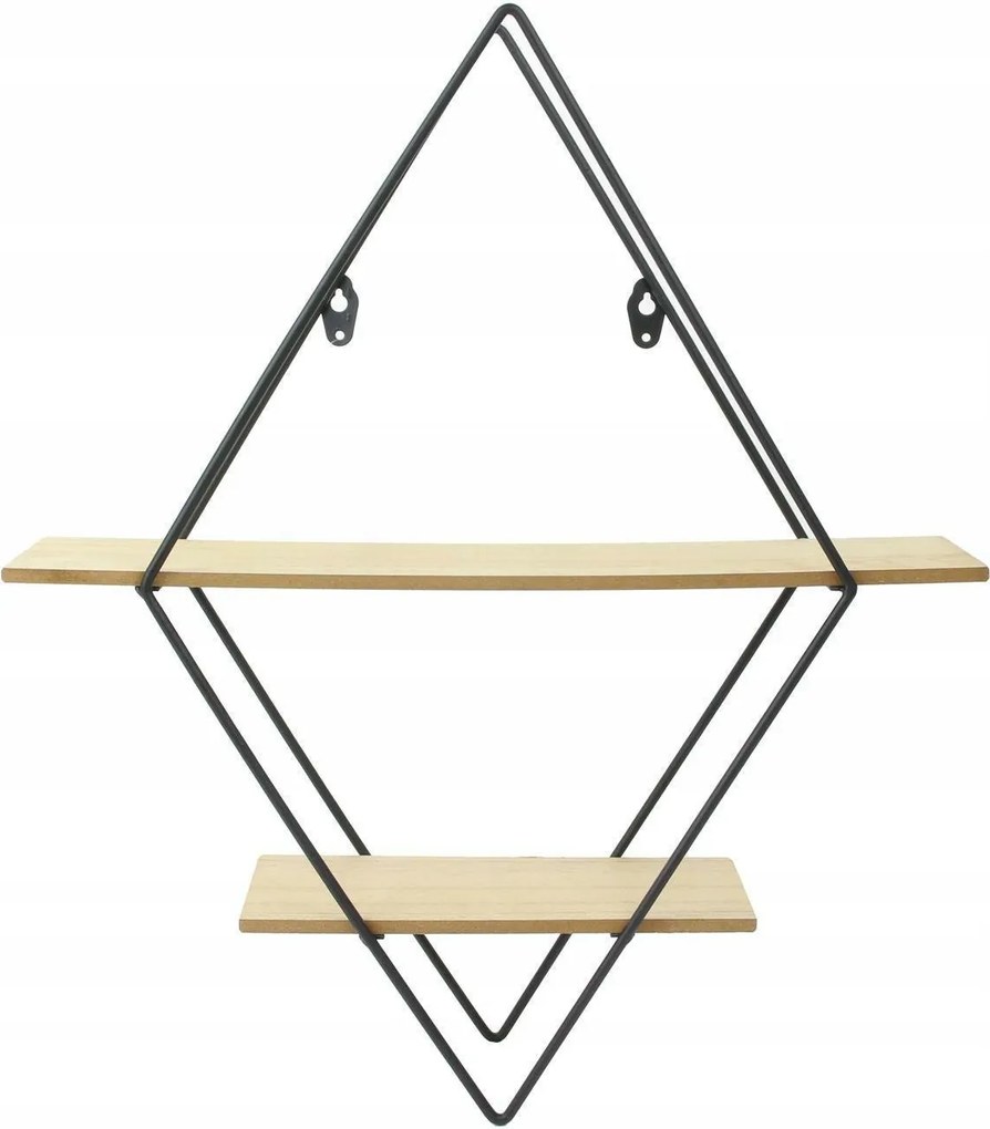 Diamond virágágyás polc, fekete/natúr Modern