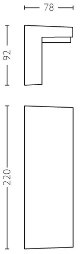 Philips 16483/93/P3 - BUSTAN kültéri fali lámpa 2xLED/4,5W IP44