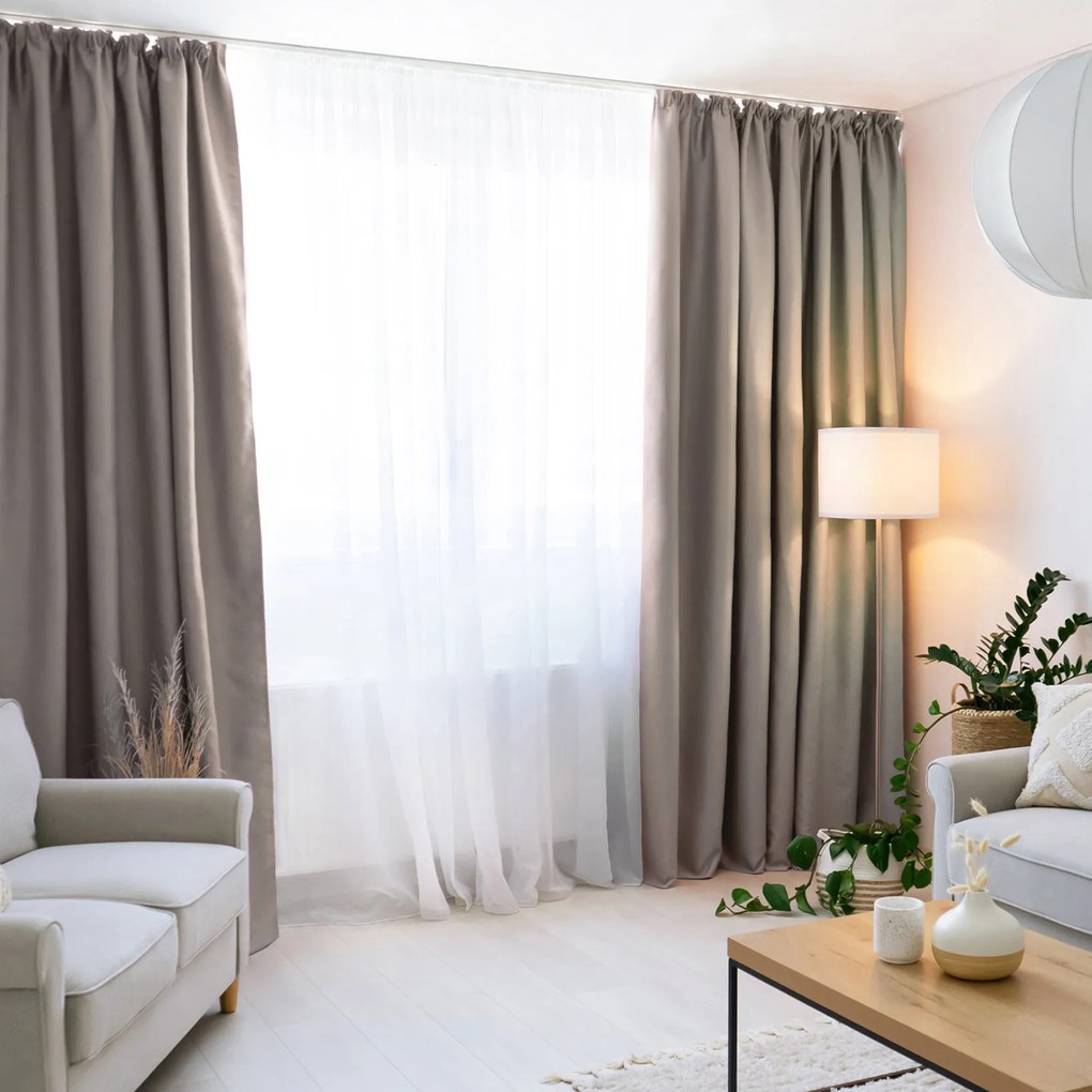 Goldea sötétítő függöny blackout szatén fényű - kasmír 270x180 cm