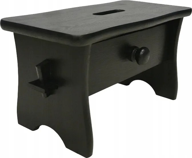 Közepes Fekete Szék Fiókkal Zsámoly Zsinór Evőeszköz Zsidó Segédeszköz