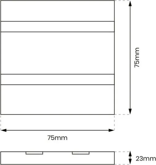 Eko Light VOX EKS610 Beépíthető lépcsőházi lámpa 1x0.6W/LED 4000K 14lm IP20