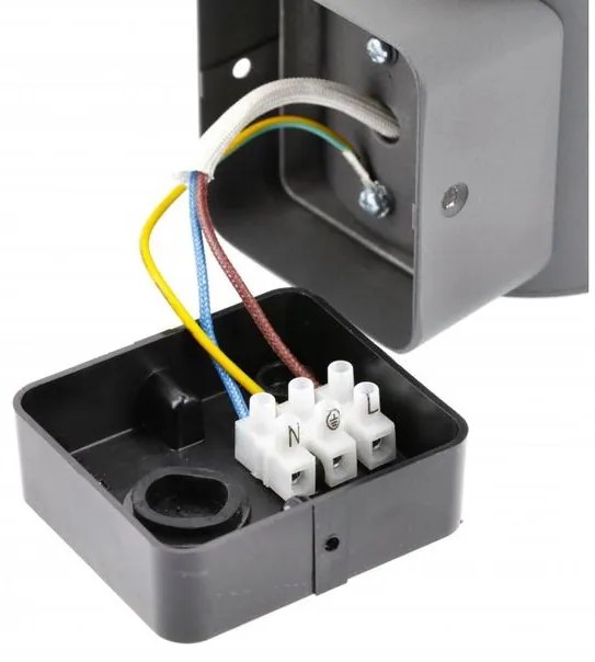 Lámpa Kerti lámpatest CORTA-AU,E27,MAX.25W,IP44,AC220-240V,50-60Hz, falra szerelhető, grafit