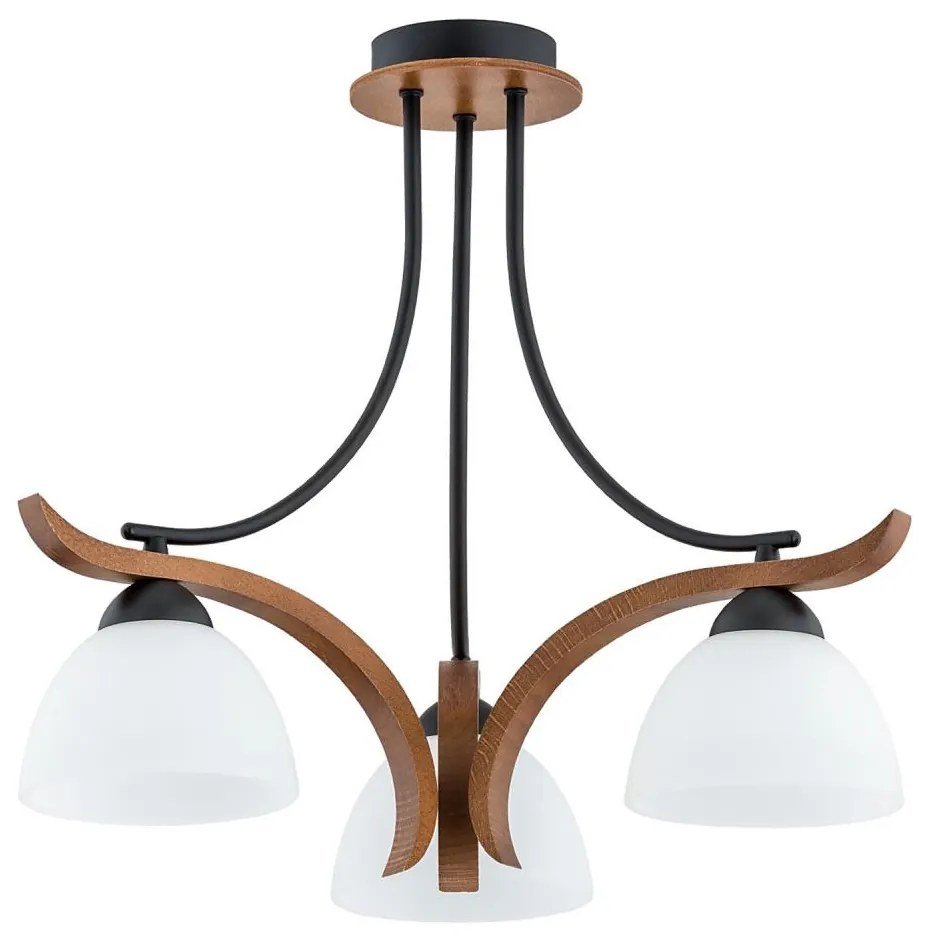 Felületre szerelhető csillár  BAFIA 3xE27/15W/230V barna