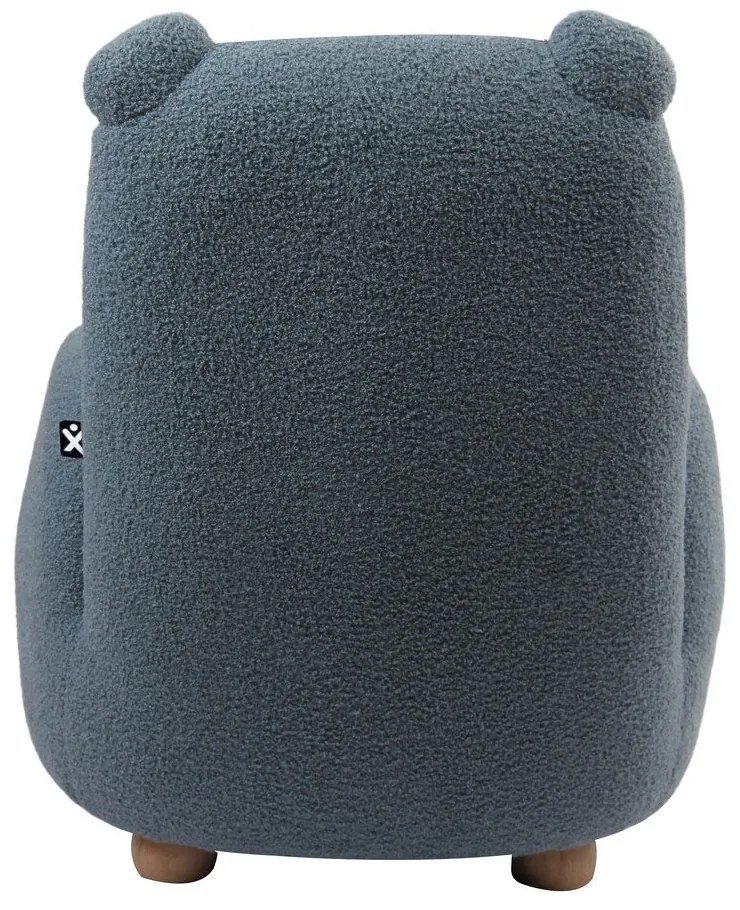 Kék buklé gyerek fotel Rocky – Vipack