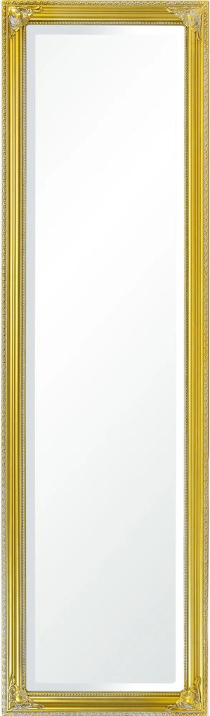 Üveg lógó tükör keskeny arany keret régi arany palota retro