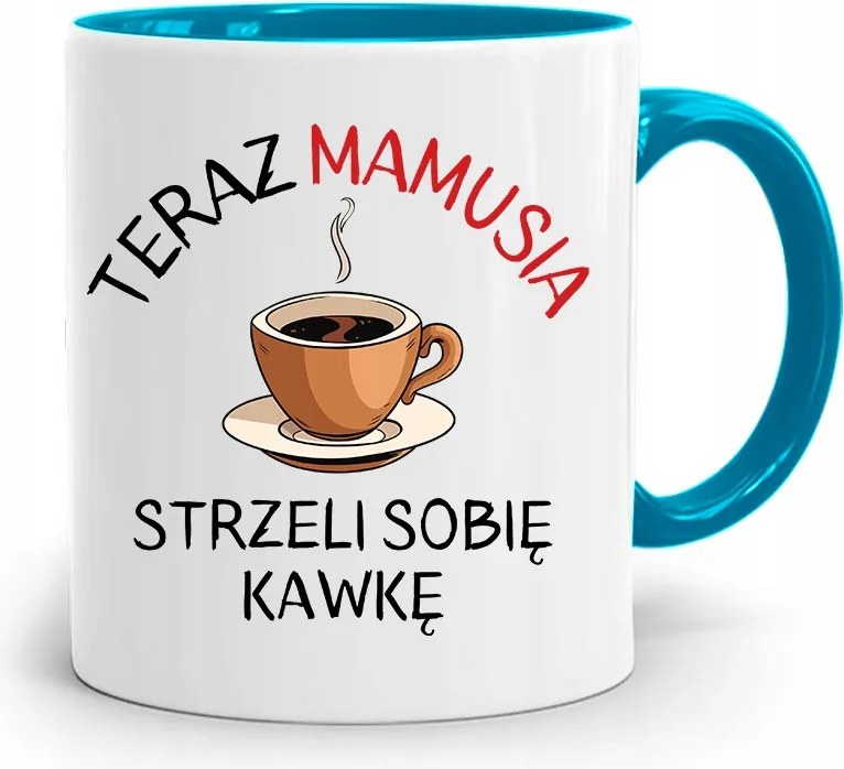 Kék Bögre Anyukáknak, fényképes nyomott mintás Kávé