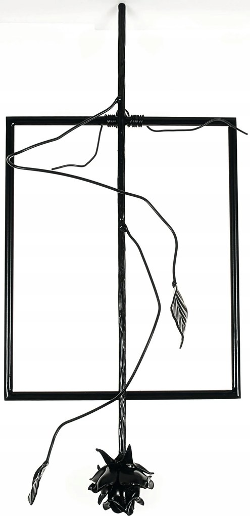 rózsa fém fali dekoráció,drót kép,drót dísz medál